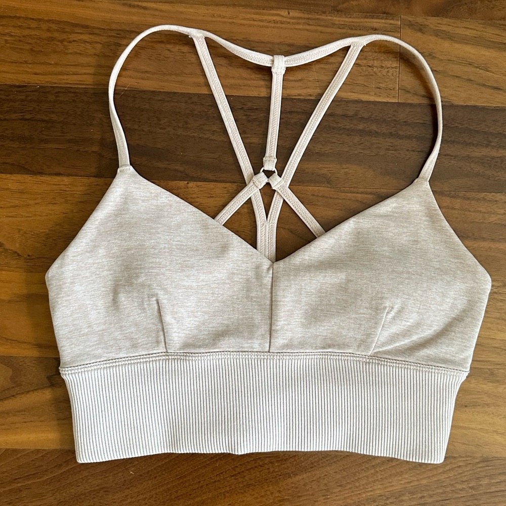Alo yoga, Sports bra, light pink, size XS